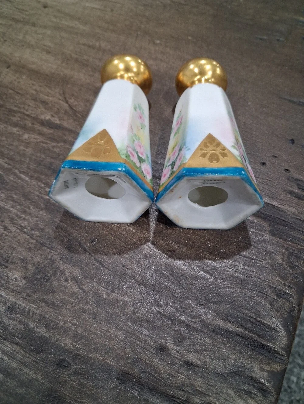 Set Of A. Brenneisen Vintage Hand Painted Salt & Pepper Shakers